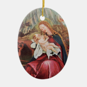 ORNEMENT EN CÉRAMIQUE NATIVITÉ AVEC ANGELS - MAGIE DE NOËL