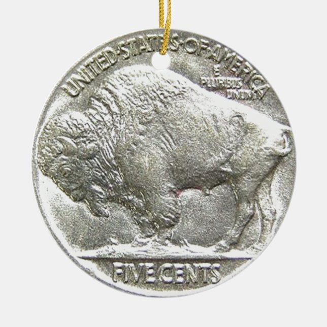 ORNEMENT EN CÉRAMIQUE NICKEL DE BUFFLE (Devant)