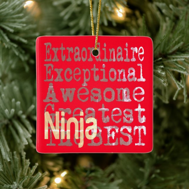Ornement En Céramique Ninja Extraordinaire (Arbre)