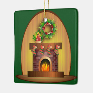 Ornement En Céramique Noël