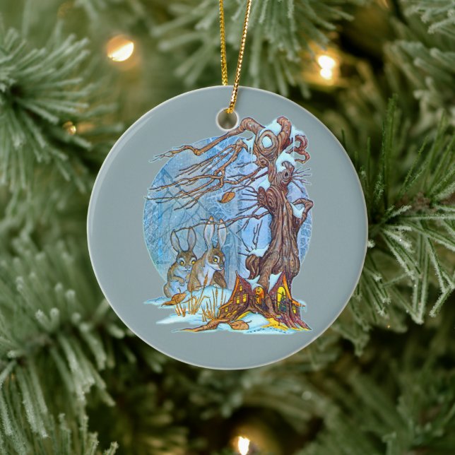 Ornement En Céramique Noël à Elf Hall (Arbre)