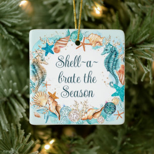 Ornement En Céramique Noël Côtier Coquille A Brate La Saison