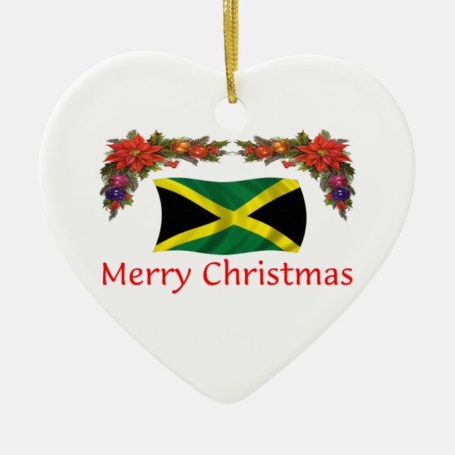 Ornement En Céramique Noël de la Jamaïque (Devant)