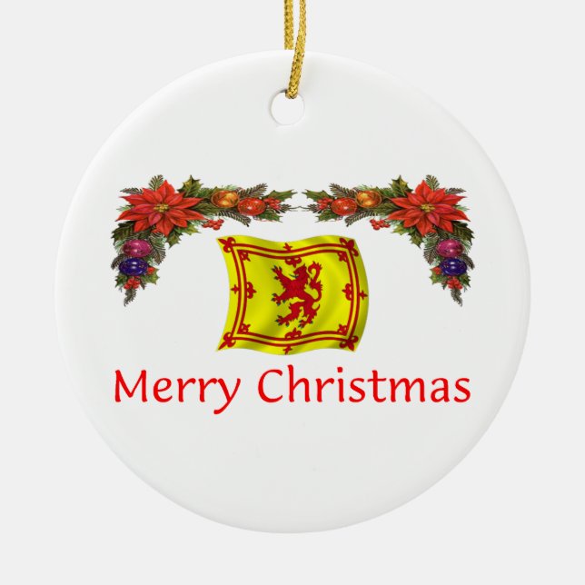 Ornement En Céramique Noël de l'Ecosse (Devant)