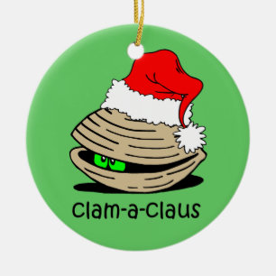Ornement En Céramique Noël de palourde