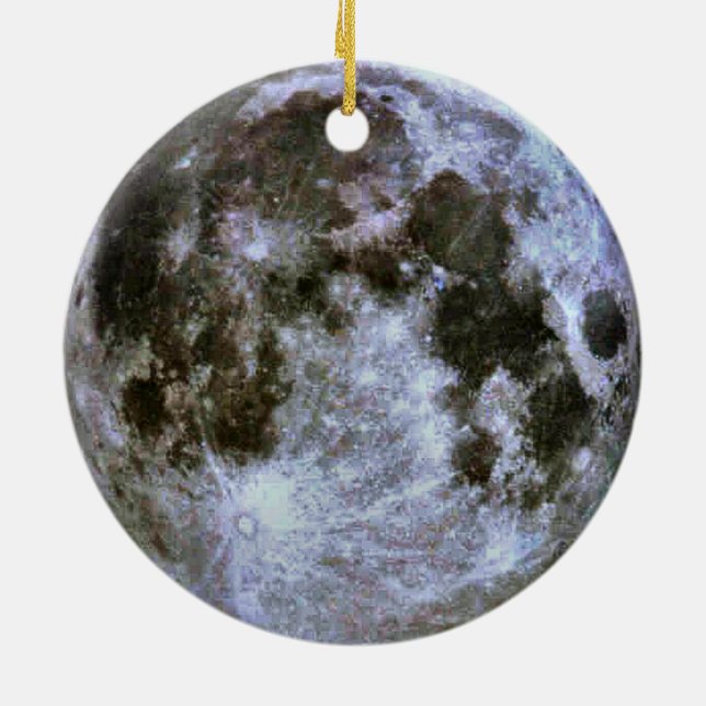 Ornement En Céramique Noël de Pleine lune (Dos)