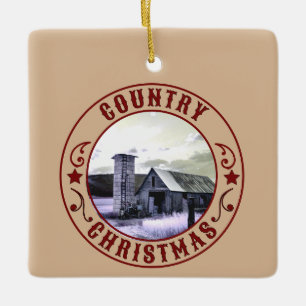 Ornement En Céramique Noël du pays