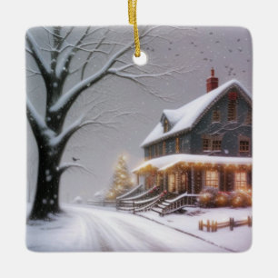 Ornement En Céramique Noël du pays