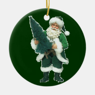 Ornement En Céramique Noël irlandais le père noël