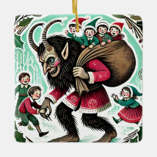 Ornement En Céramique Noël Krampus