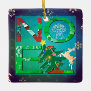Ornement En Céramique Noel Noël + Photo