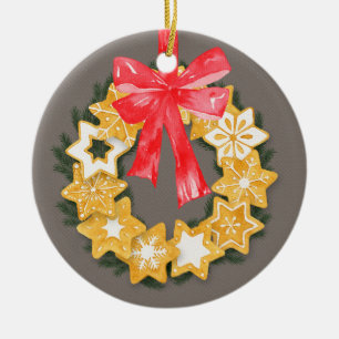 Ornement En Céramique Noël Pepparkakor