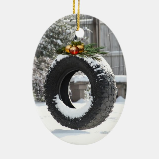 Ornement En Céramique Noël rural (Dos)
