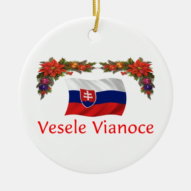 Ornement En Céramique Noël slovaque (Devant)