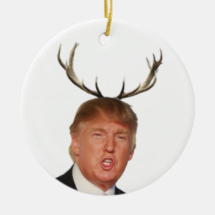 Ornement En Céramique Noël Trump : Monsieur le Président, cerf
