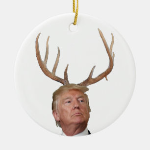 Ornement En Céramique Noël Trump : Monsieur le Président, cerf