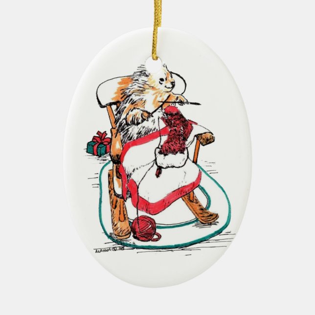 Ornement En Céramique Noël Whimsical Alaska Wildlife Ornament (Devant)