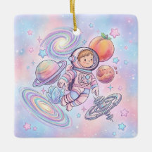 Nom personnalisé Petit Garçon Astronaute Espace Ga