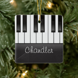 Ornement En Céramique NOM personnalisé Pianist Piano Keys professeur de 
