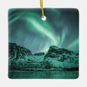 Ornement En Céramique Northern Lights Norvège