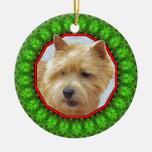 Ornement En Céramique Norwich Terrier Howliday heureux