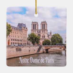 Ornement En Céramique Notre Dame de Paris France cathédrale catholique