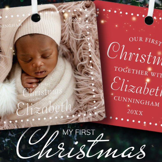 Ornement En Céramique Notre Premier Noël Ensemble Moderne Simple (Créateur téléchargé)