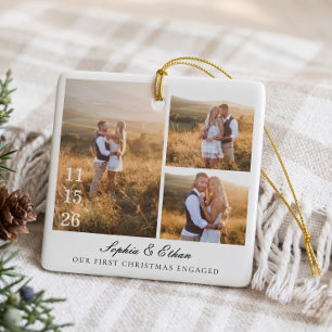 Ornement En Céramique Notre Premier Noël Fiancé Galerie de Photos Souven