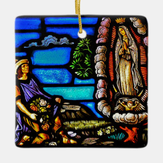 Ornement En Céramique Notre Senora verre souillé de Madame Guadalupe