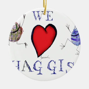 Ornement En Céramique nous aimons des haggis