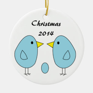 Ornement En Céramique "Nous sommes Eggspecting ! "Ornement de Noël