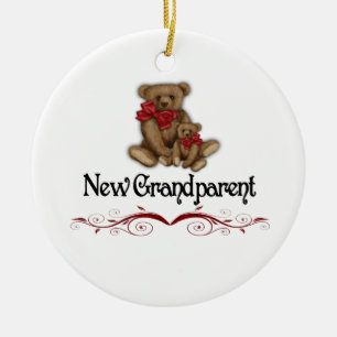 Ornement En Céramique Nouveau grand-parent de Noël