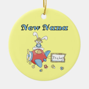 Ornement En Céramique Nouvelle Nana de Boy Cadeaux d'avion