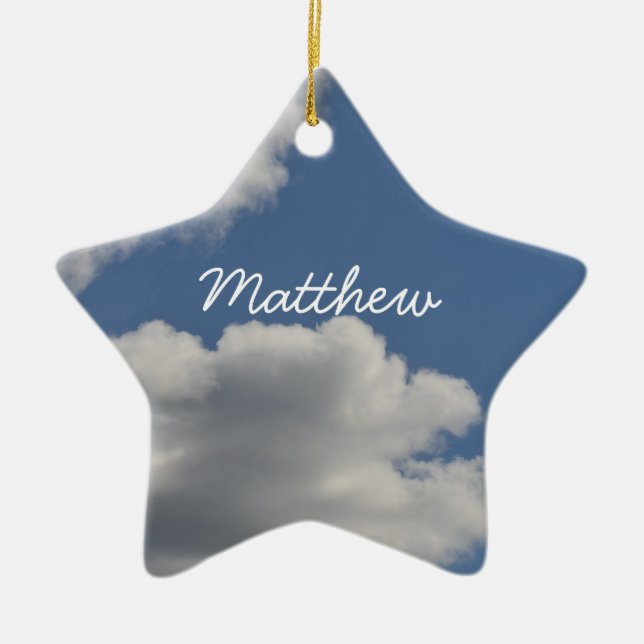 Ornement En Céramique Nuages (Devant)