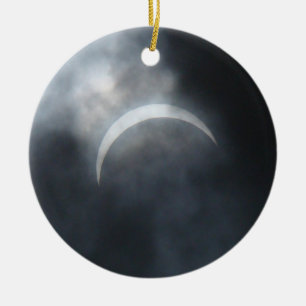 Ornement En Céramique Nuages éffrayants de tempête Eclipse 2017