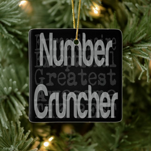 Ornement En Céramique Numéro Cruncher Extraordinaire (Arbre)