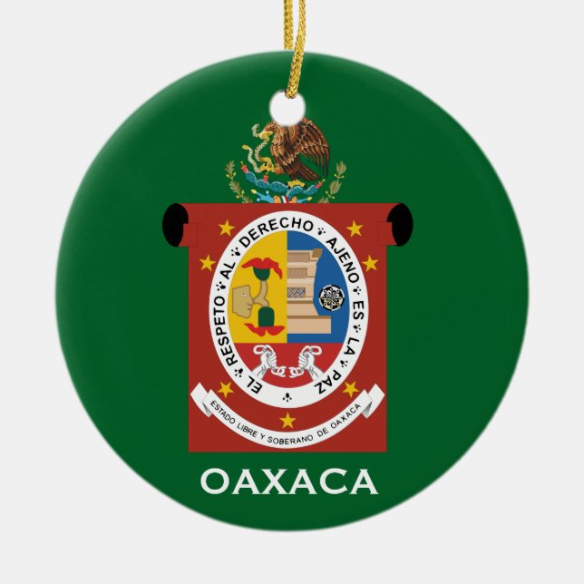 Ornement En Céramique Oaxaca*, l'ornement de Noël du Mexique (Devant)