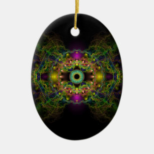 Ornement En Céramique Oeil de Dieu - vessie Piscis
