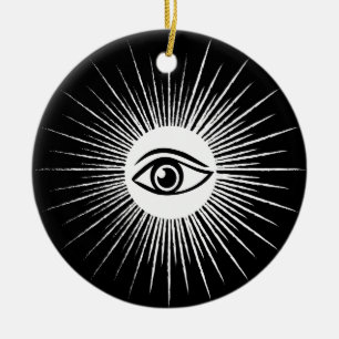 Ornement En Céramique Oeil masonique