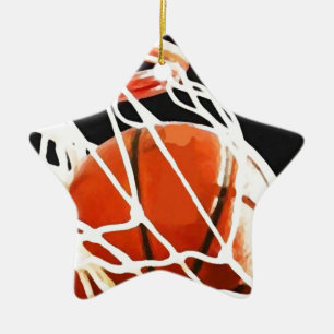 Ornement En Céramique Oeuvre de basket-ball