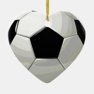 Ornement En Céramique Oeuvre de soccer unique