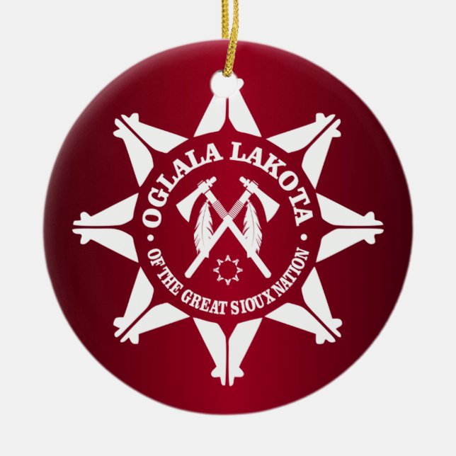 Ornement En Céramique Oglala Lakota (Devant)