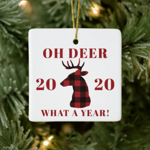 Ornement En Céramique Oh Deer Qu'a fait Buffalo 2020