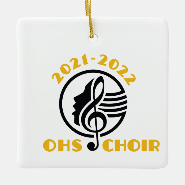 Ornement En Céramique OHSChoir 2021-2022 (Devant)