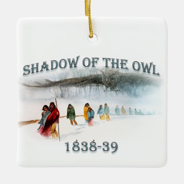 Ornement En Céramique Ombre du hibou 1838-39 (Devant)