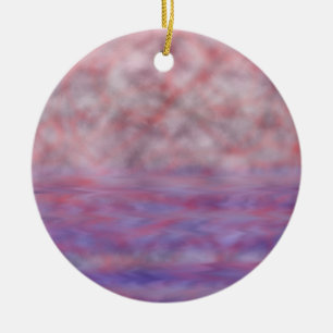 Ornement En Céramique Onament rouge de l'eau bleue de lune