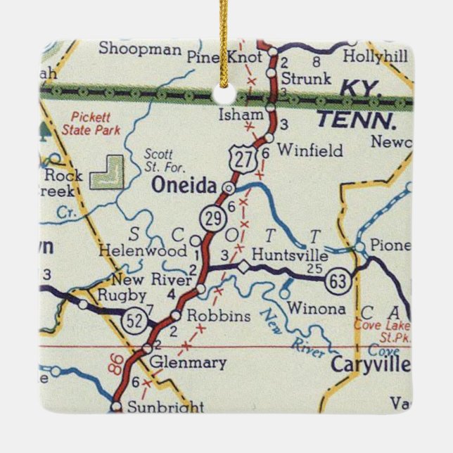 Ornement En Céramique Oneida TN (Dos)