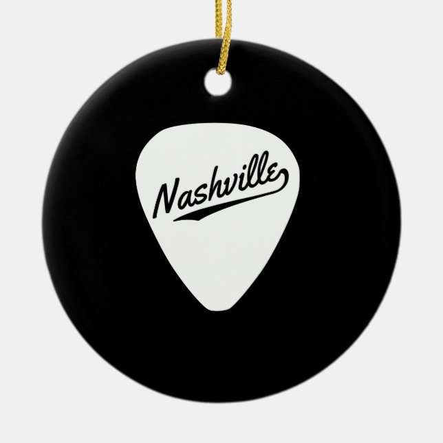 Ornement En Céramique Onglet de guitare de Nashville (Devant)