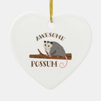 Ornement En Céramique Opossum impressionnant