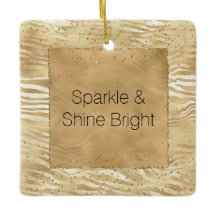 Or Blanc Ombre Zebra Confetti Sparkles   